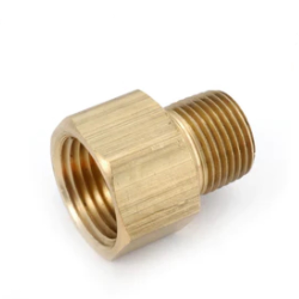 120A-AA ANDERSON BRASS FITTING<BR>1/8" NPT MALE X 1/8" NPT FEMALE ADAPTER